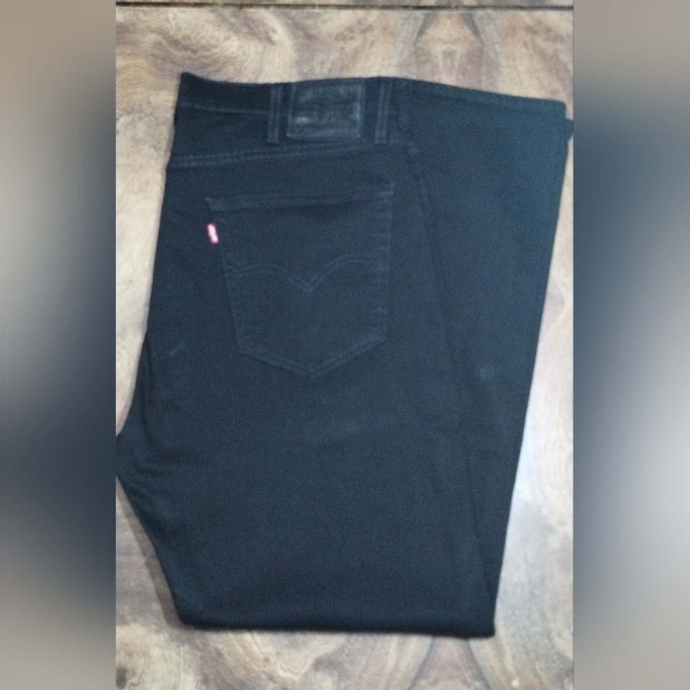 Levis Black Denim Jeans Size (38X32)